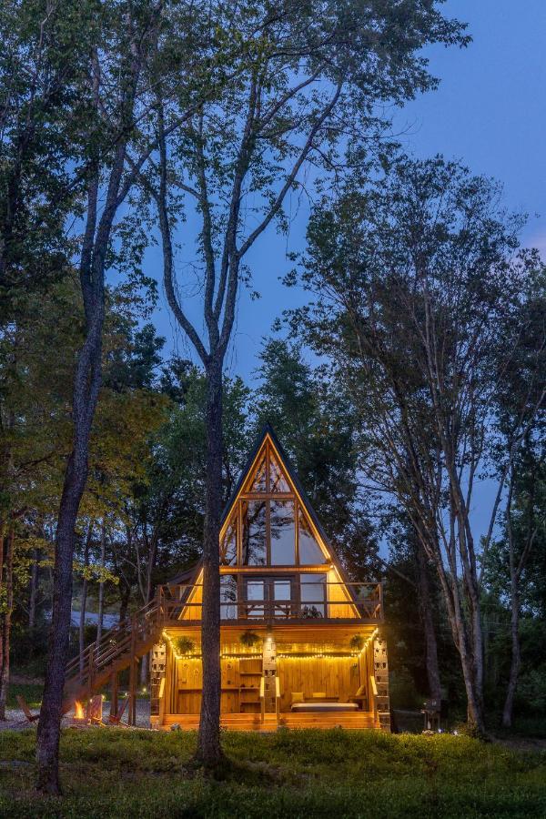 Valhalla Cabins Aframes With Hot Tubs & Sauna Cosby Exterior foto